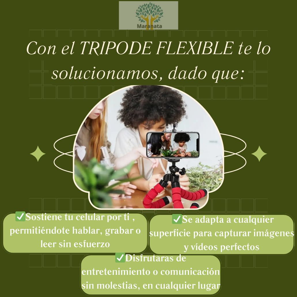 Tripode Flexible - Alivio en el uso del📱