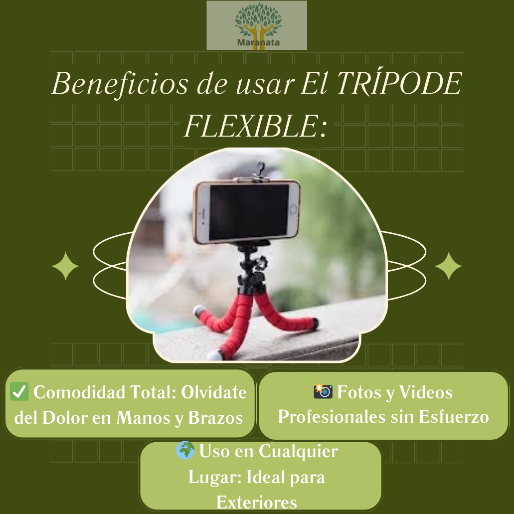 Tripode Flexible - Alivio en el uso del📱